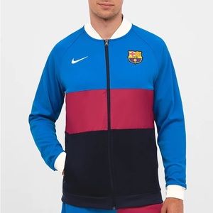 Nike Men’s FC Barcelona Full-Zip Soccer Track Jacket Size Medium